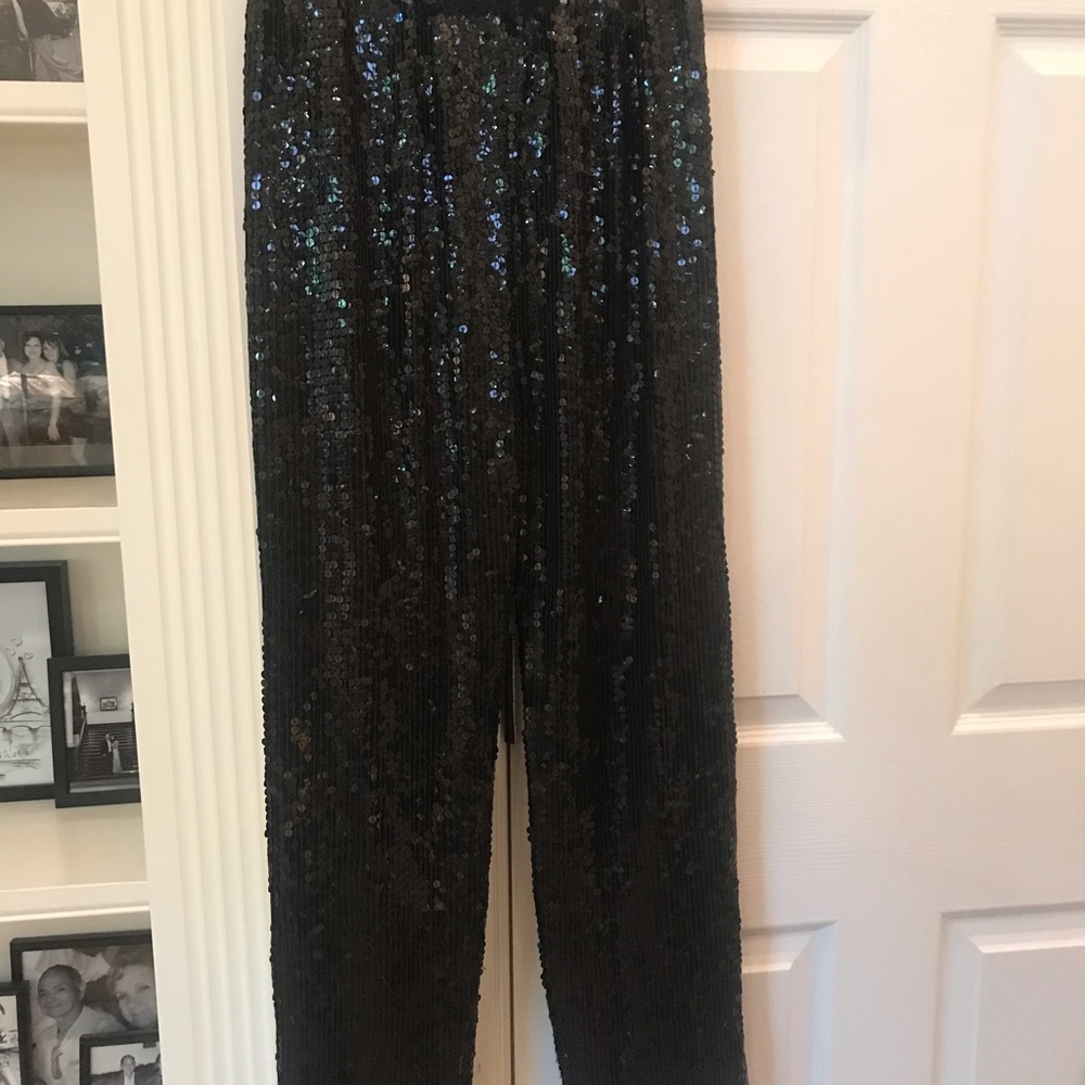 Black Sequin Pants